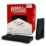 Wobble Wedges Flexible Plastic Shims, 30 Pack - Multi-Purpose Shim Wedges for Home Improvement and Work - Plastic Wedge, Table Shims, Toilet Shims, and Furniture Levelers - Black Wedges, Leveling Feet