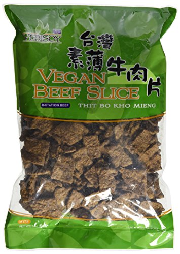 7 oz. Vsoy Meatless, Vegan Soy Textured BEEF SLICE, Soy Protein , Vegetarian Meat Substitute, Unflavored