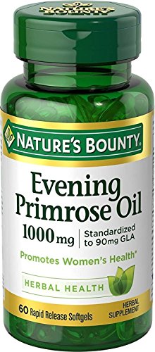 Book Cover Nature's Bounty Nature's Bounty Evening Primrose Oil, 1000mg, 120 Softgels (2 X 60 Count Bottles), 120 Count ()