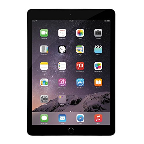Book Cover (Renewed) Apple iPad Air 2, 64 GB, Space Gray