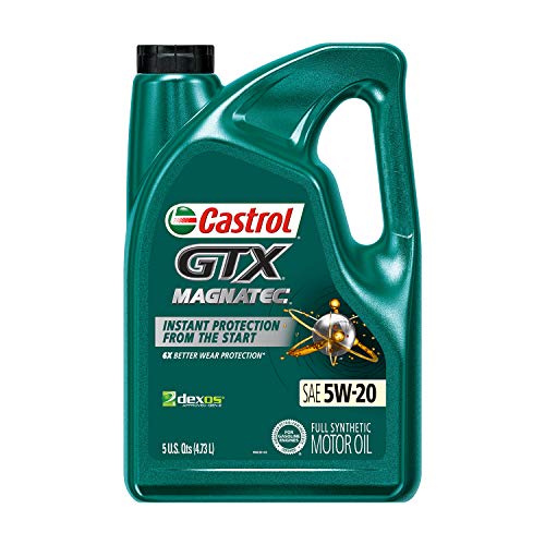 Castrol GTX MAGNATEC 5W-20 Full Synthetic Motor Oil, 5 Quart