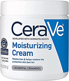 Book Cover CeraVe Moisturizing Cream | Body and Face Moisturizer for Dry Skin | Body Cream with Hyaluronic Acid and Ceramides | 19 Ounce