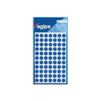 APLI-AGIPA 44892 Pastille Adhésive 8 Mm Pochette Lot de 462, Bleu