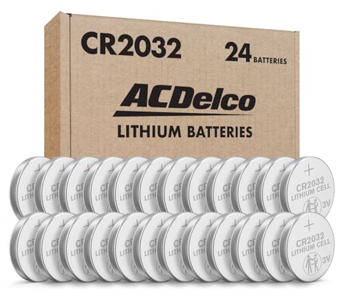 ACDelco CR2032 3 Volt Lithium Button Cell Batteries, 24-Count