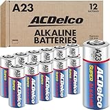 ACDelco 12-Count A23 Batteries, 12V Maximum Power Super Alkaline Battery, 5-Year Shelf Life