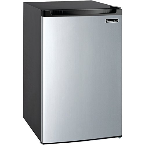 Book Cover Magic Chef MCBR440S2 Refrigerator, 4.4 cu. ft, Stainless Steel
