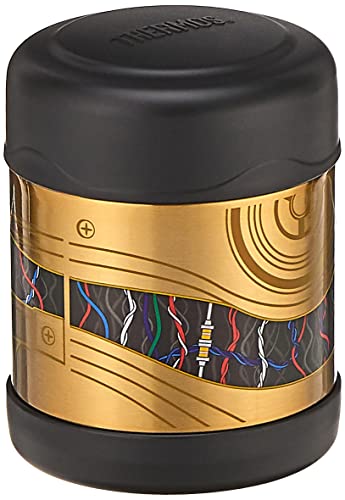 Book Cover THERMOS FUNTAINER 10 Ounce Stainless Steel Vacuum Insulated Kids Food Jar, C-3Po