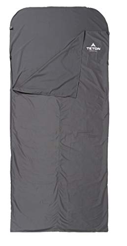 TETON Sports XL Cotton Sleeping Bag Liner; A Clean Sheet Set Anywhere You Go; Perfect for Travel, Camping, and Anytime You’re Away from Home Overnight; Machine Washable