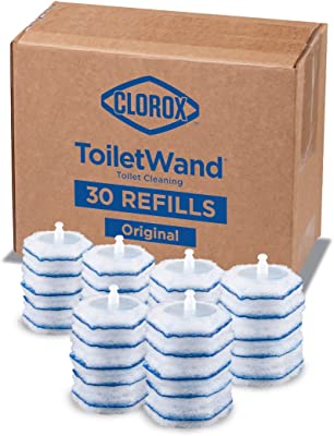Book Cover Clorox ToiletWand Disinfecting Refills, Disposable Wand Heads - 30 Count