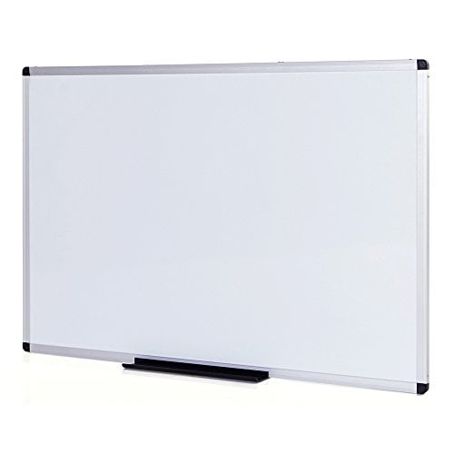 Book Cover VIZ-PRO Magnetic Dry Erase Board, 36 X 24 Inches, Silver Aluminium Frame