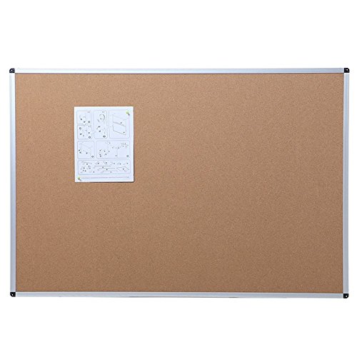 Book Cover VIZ-PRO Cork Notice Board, 48 X 36 Inches, Silver Aluminium Frame