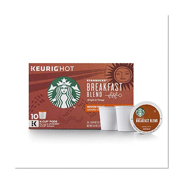 Book Cover Starbucks Breakfast Blend Medium Roast Single Cup Coffee for Keurig Brewers, 6 Boxes of 10 (60 Total K-Cup pods)