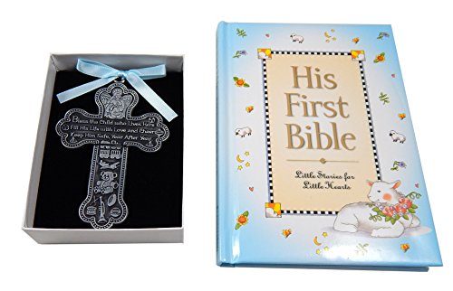 Book Cover Baby Boy First Bible and 4