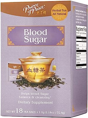 PRINCE OF PEACE Blood Sugar Herbal Tea 18 Bag, 0.02 Pound