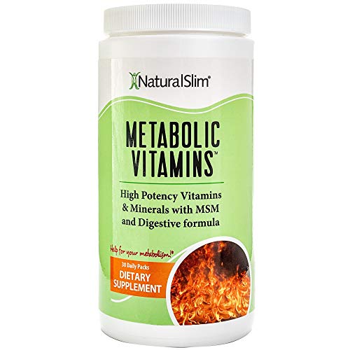Book Cover NaturalSlim Metabolic Vitamins, Formulated by Award Winning Metabolism and Weight Loss Specialist- High Potency Vitamins and Minerals with MSM and Digestive Formula