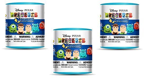 Book Cover Disney Pixar Mash'Ems (choices may vary) Blind Pack Capsule - 3 Pack (3 Mashems Capsules per order) - Toy Story - Finding Nemo - Monsters inc mini Action Figures