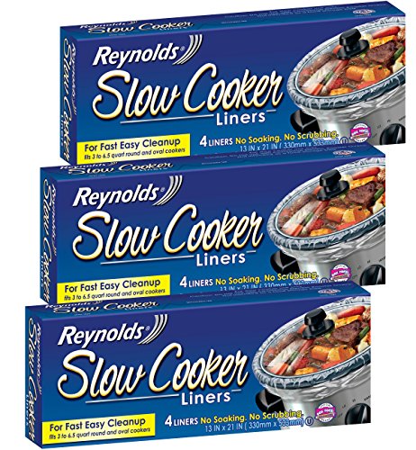 Book Cover Reynolds Metals Slow Stove Liners 33 x 53 cm - Pack of 3 (12 Inserts)