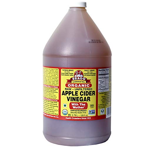 Bragg Organic Apple Cider Vinegar With the Motherâ€“ USDA Certified Organic â€“ Raw, Unfiltered All Natural Ingredients 1 Gal (128oz) Liquid