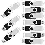 10pcs 8GB USB Flash Drive 8G Black USB 2.0 Flash Memory Stick Thumb Stick