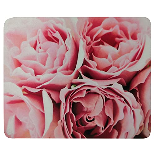 Book Cover Mouse Pad Pink Roses 36230 Oblong Shaped Mouse Mat Design Natural Eco Rubber Durable Computer Desk Stationery Accessories Mouse Pads for Gift