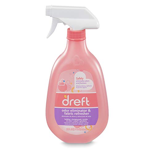 Book Cover Dreft Fabric Refresher and Odor Eliminator Spray for Car Seat, Stroller, Crib Bedding, Baby Clothes, and More, 22 Fluid Oz (Pack of 4)