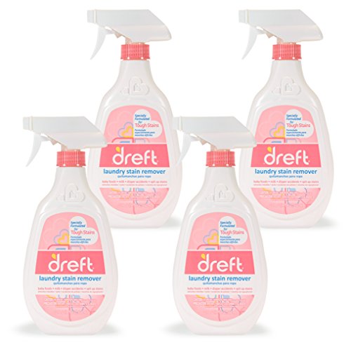 Book Cover Dreft Baby Laundry Instant Stain Remover Spray for Clothes, 22 Fluid Ounce (Pack of 4)