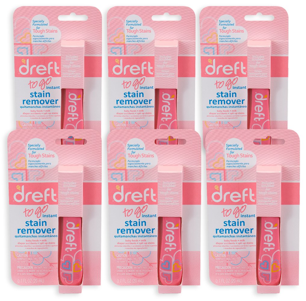 Book Cover Downy Dreft Pretreater Portable Stain Pen .7 oz, 6 Pack, Removes Tough Stains,0.7 Fl Oz (Pack of 6)