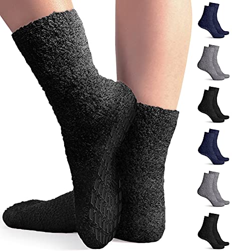 Book Cover Pembrook Non Skid / Slip Socks â€“ Hospital Socks - Fuzzy Slipper Gripper Socks