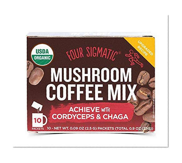 Mushroom Café avec Cordyceps, 10 poudre Sacs - Quatre Sigma Foods