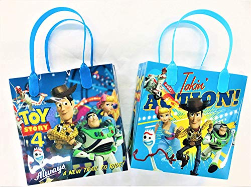 Book Cover Disney Toy Story Reusable Party Favor Goodie Small Gift Bags (12 Bags) by Disney