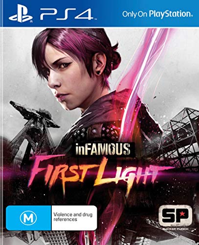 Book Cover inFamous First Light PS4 Playstation 4 Game (Physical Version)