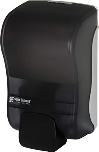 Book Cover San Jamar S900TBK S900TBL Rely Manual Liquid and Lotion Soap Dispenser, 875 mL, Black Pearl