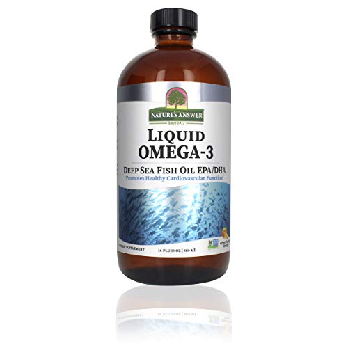 Natures Answer - Omega 3 Fish Oil Liquid Supplement 480 ml 2 PACK BUNDLE | Heart & Brain Support | Promotes Healthy Joints | Great Tasting Flavor | Burp Free