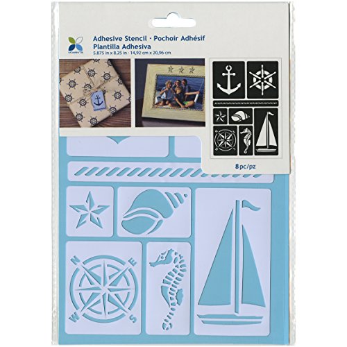 Momenta Adhesive Stencil, 5.875" by 8.25", Nautical