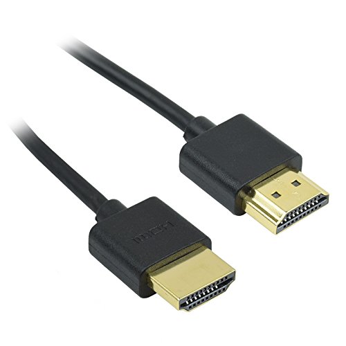 BuyCheapCables 2ft Super Thin/Ultra Slim HDMI Male-Male High Speed Cable w/Ethernet (2 Feet | 0.61m)