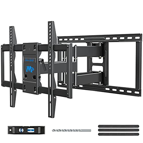 Mounting Dream TV Wall Mount Bracket for Most 42-75 Inch TVs, UL Listed TV Mount, Full Motion TV Mounts with Swivel Articulating Dual Arms, VESA 600x400mm Fits 16, 18, 24 inch Studs, 132 lbs MD2298