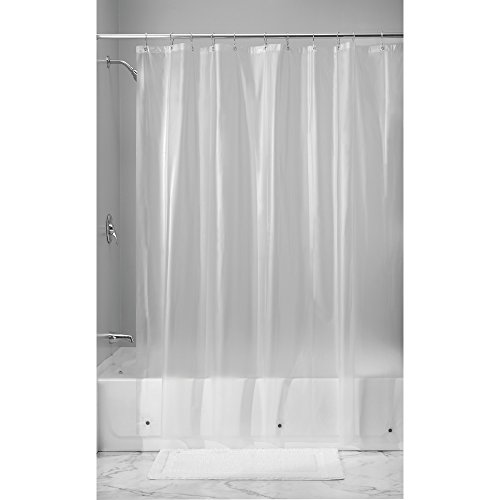 iDesign Vinyl 4.8 Gauge Shower Curtain Liner - Long 72" x 84", Frsot