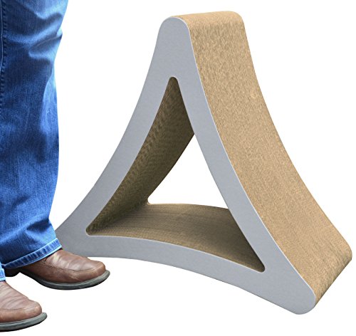 Book Cover PetFusion 3-Sided Vertical Cat Scratching Post | Available in 18” & 24” | Multiple Angle Cat Scratching Pad, 6 Usable Sides. Scratch, Play, & Perch | 100% Recyclable Cardboard Cat Lounge. 1 Yr Warr