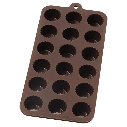 Book Cover Mrs. Anderson's Baking 43766 Anderson's Chocolate Mold, European-Grade Silicone, Cordial, Brown
