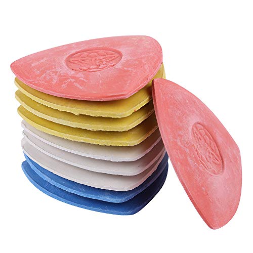 10 Pieces Pack Triangle Tailor's Chalk Sewing Quilting Notions White/Yellow/RED/Blue