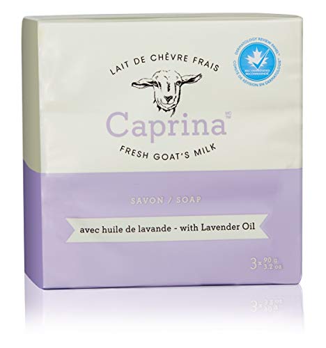 Caprina By Canus Fresh Goat's Milk Soap, Lavender 9.6 Oz (3 Bars) - 1 Pack by Caprina