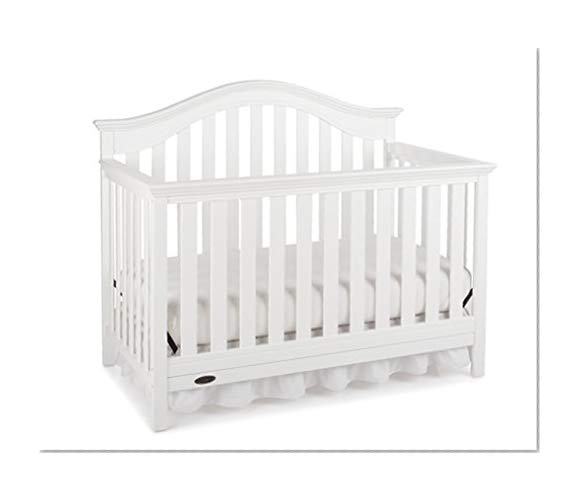Book Cover Graco Bryson 4-in-1 Convertible Crib, White, Easily Converts to Toddler Bed Day Bed or Full Bed, Three Position Adjustable Height Mattress, Some Assembly Required (Mattress Not Included)