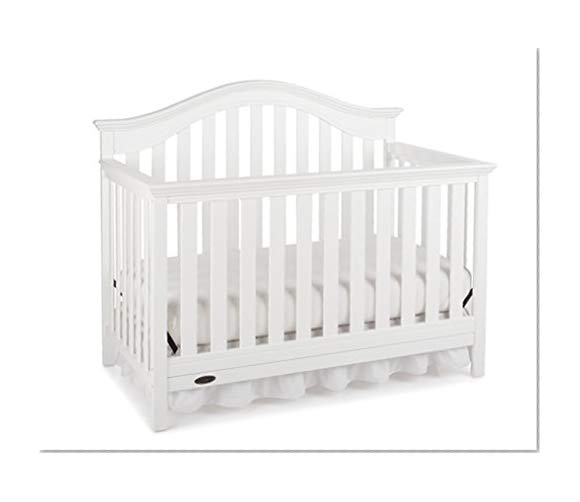 Graco Bryson 4-in-1 Convertible Crib, White, Easily Converts to Toddler Bed Day Bed or Full Bed, Three Position Adjustable Height Mattress, Some Assembly Required (Mattress Not Included)