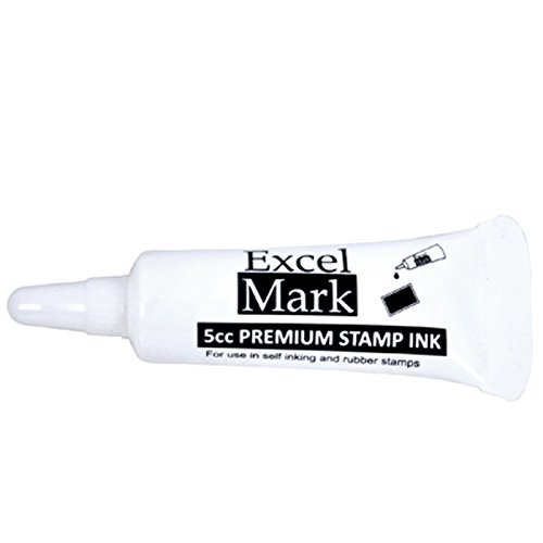ExcelMark Premium Self-Inking Stamp Refill Ink - 5cc (Black)
