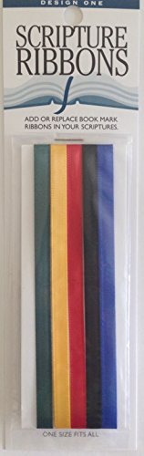 Book Cover Design One Scripture Ribbons - Provides Bookmark/Quick Reference Tool (Multi)