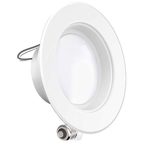 Sunco Lighting 4 Inch LED Recessed Downlight, Baffle Trim, Dimmable, 11W=60W, 2700K Soft White, 660 LM, Damp Rated, Simple Retrofit Installation - UL + Energy Star