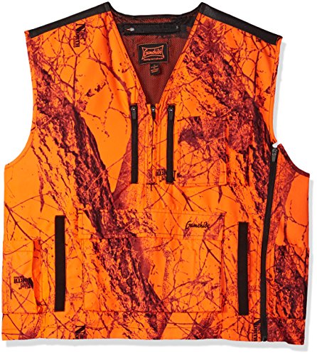 Gamehide Mountain Pass Extreme Big Game Blaze Deer Hunting Vest (Orange Camo, Large)