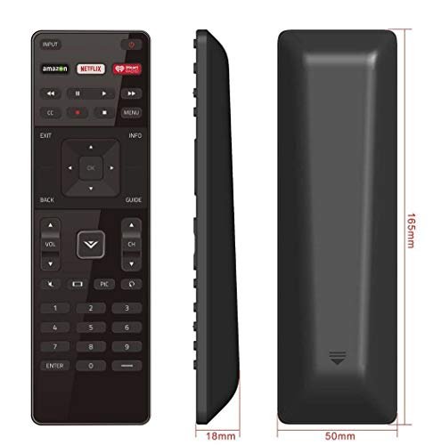 Vizio XRT122 TV Remote for E Series Models Black