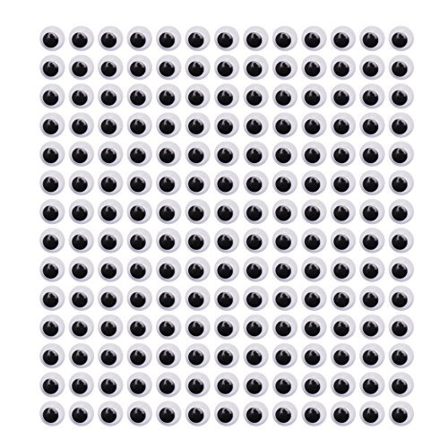 DECORA 6mm Round Wiggly Toy Eye with Self-adhesive 1000 Pieces