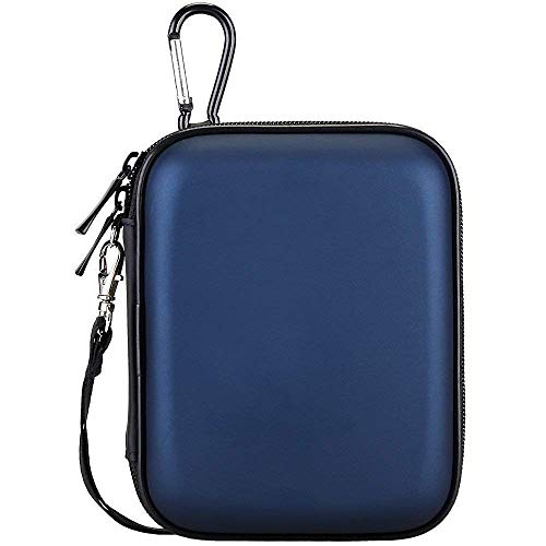 Lacdo Hard Drive Carrying Case for Seagate Portable Expansion Seagate One Touch Seagate Backup Plus Slim Portable External Hard Drive 1TB 2TB 4TB 5TB USB 3.0 2.5 inch HDD Shockproof Travel Bag, Blue